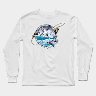 fishing logo Long Sleeve T-Shirt